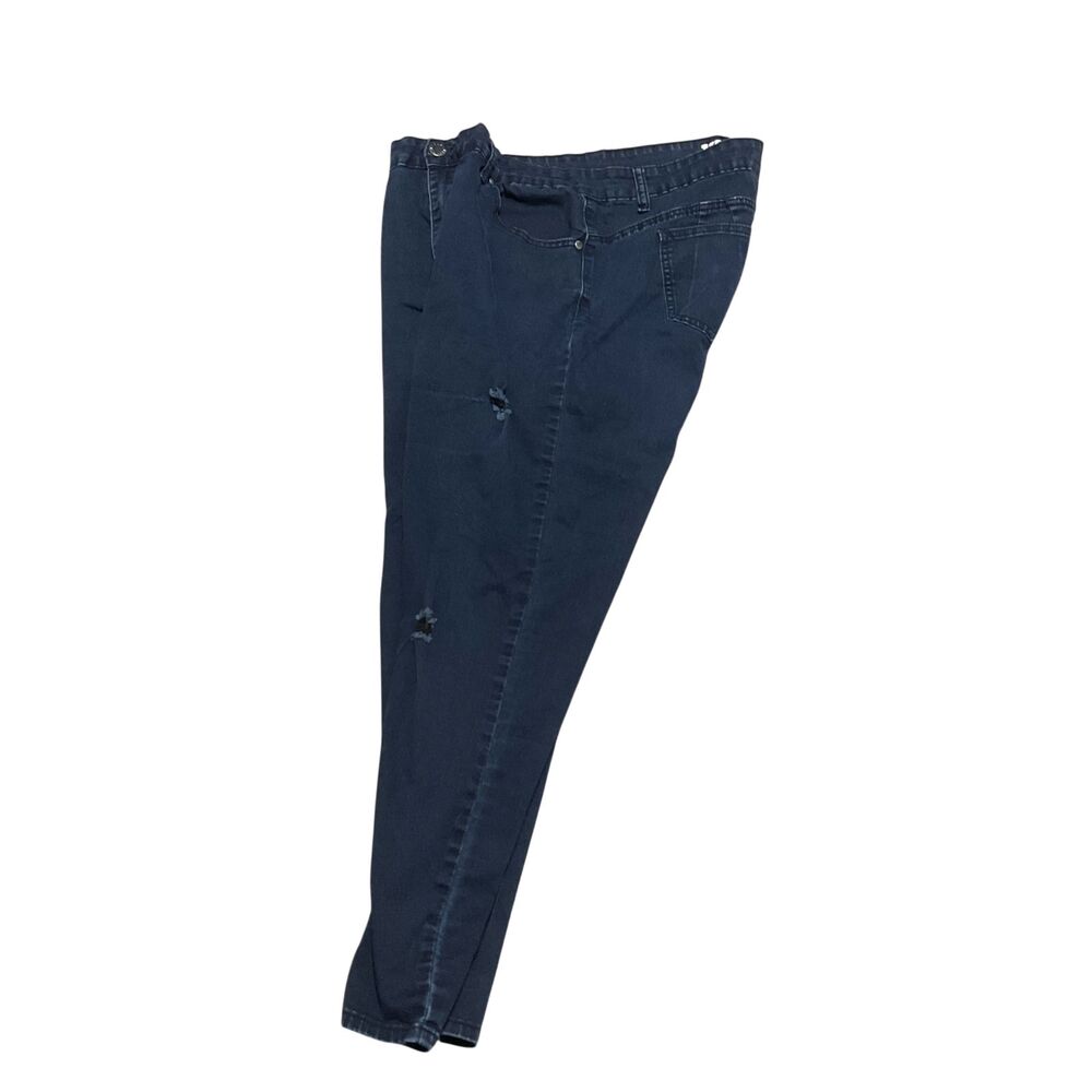 VIP Women's Distressed Blue Jeans Size 14 - Picture 5 of 8